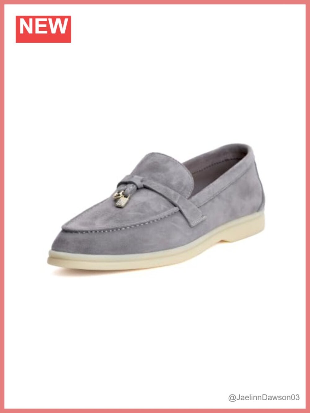Women's Suede Leather Loafers Slip On Flats Office Travel Comfort